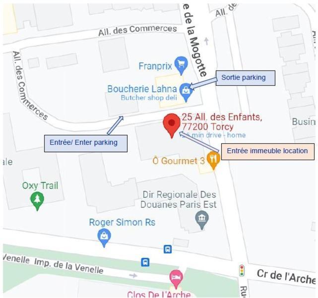 Paris- Disney - Parking Prive !Pkn! Торси Екстериор снимка